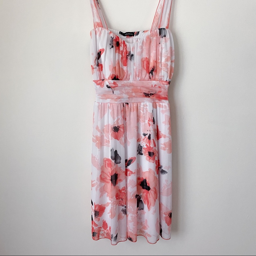 Maurices floral dress salmon color plus size 2